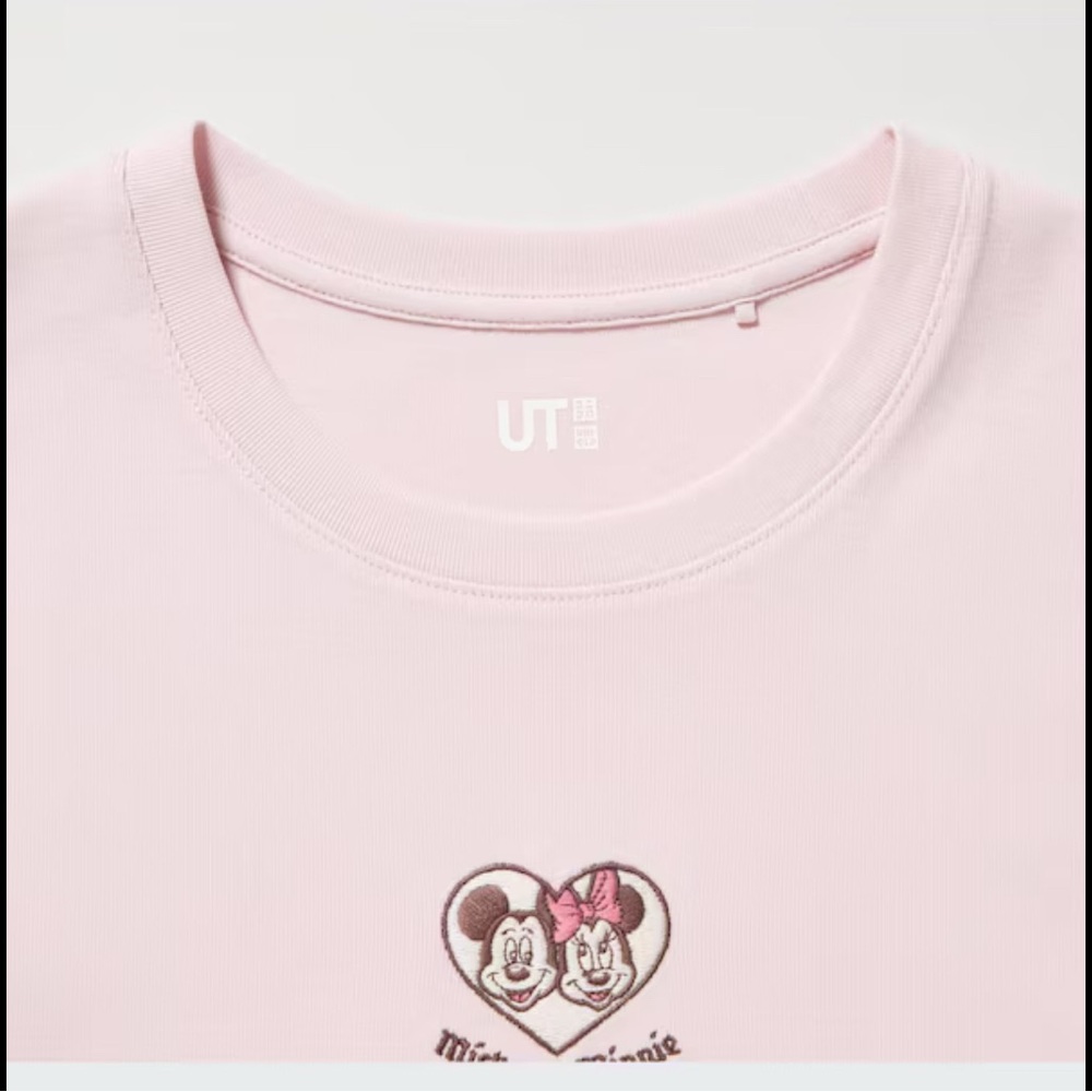 Uniqlo Disney Pink Graphic Crop Top - Picture 4 of 4